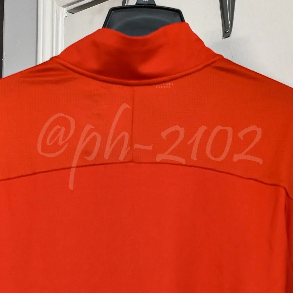Nike Dri-FIT Men's 1/2-Zip Running Top RED - Picture 4 of 8